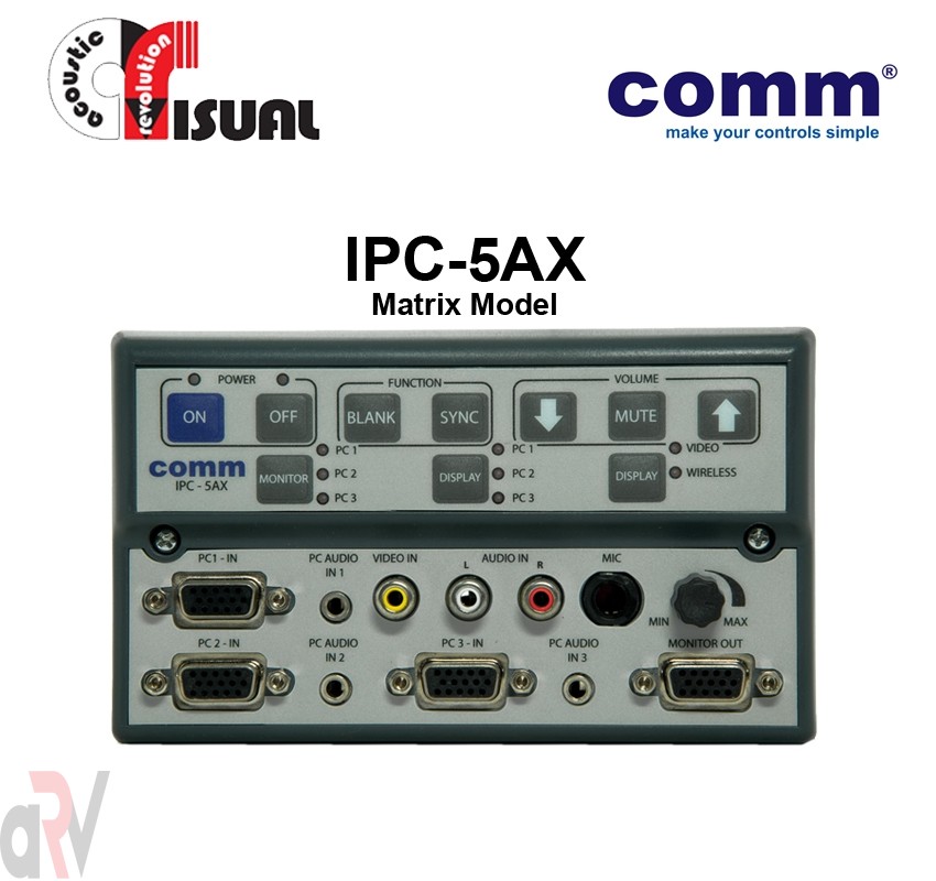 Comm WizarSwitch Display Control Switch IPC-5AX (Matrix)