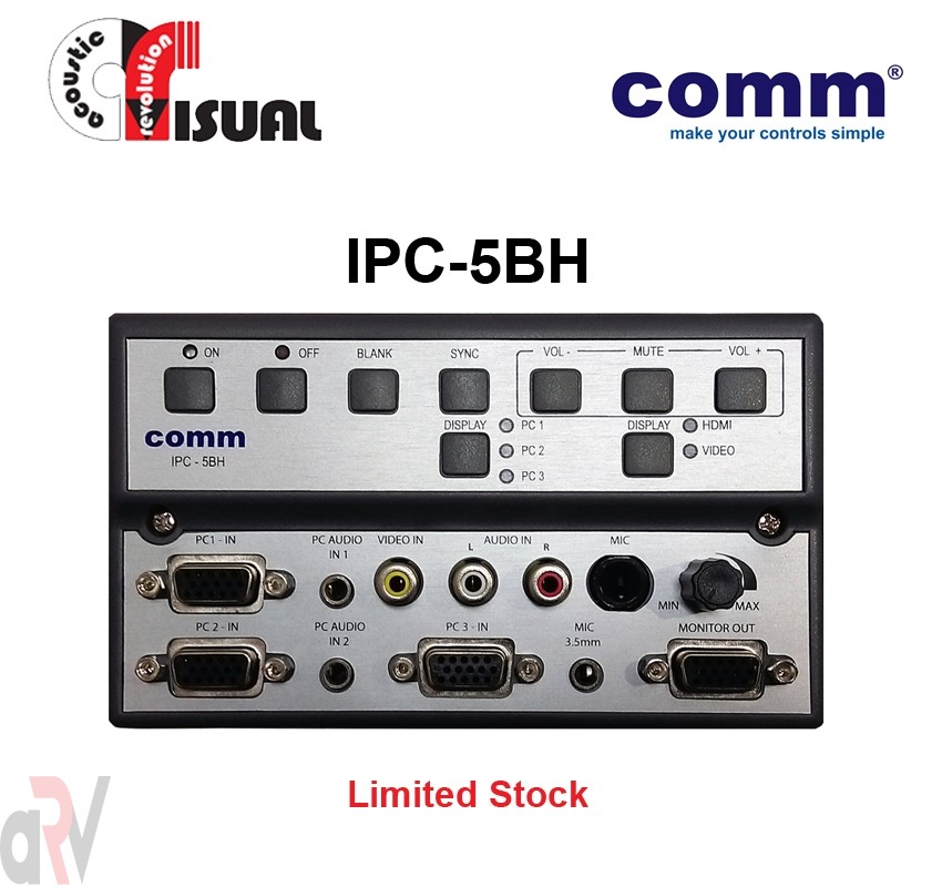 Comm WizarSwitch Display Control Switch IPC-5BH