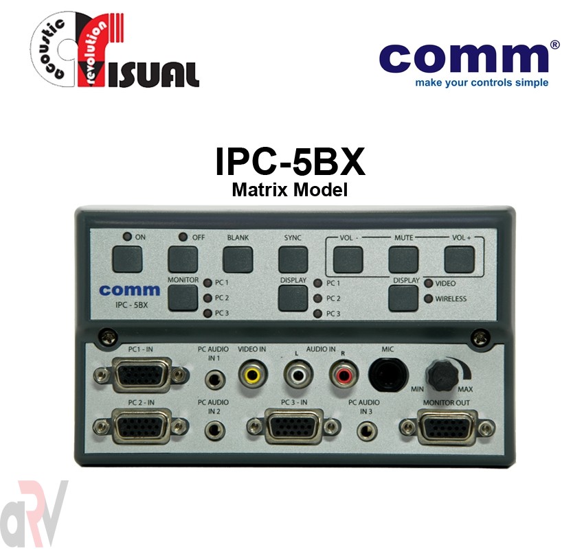 Comm WizarSwitch Display Control Switch IPC-5BX (Matrix)