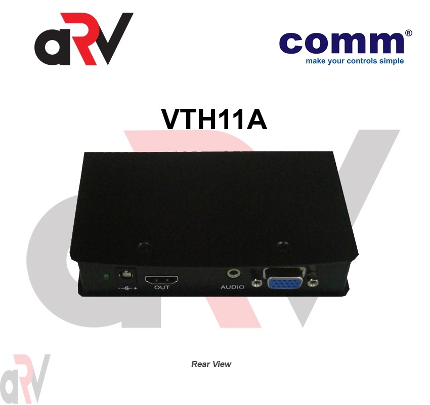 Comm VGA with Audio to HDMI Converter - VTH11A (Sales)