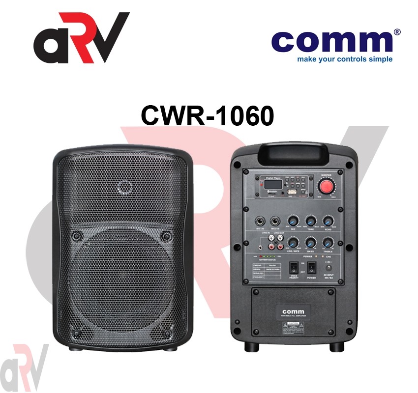Comm Wired Portable Dual Ch PA System - CWR-1060