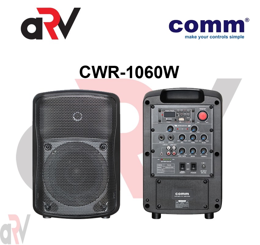 Comm Wireless Portable PA System - CWR-1060W+CW5-B