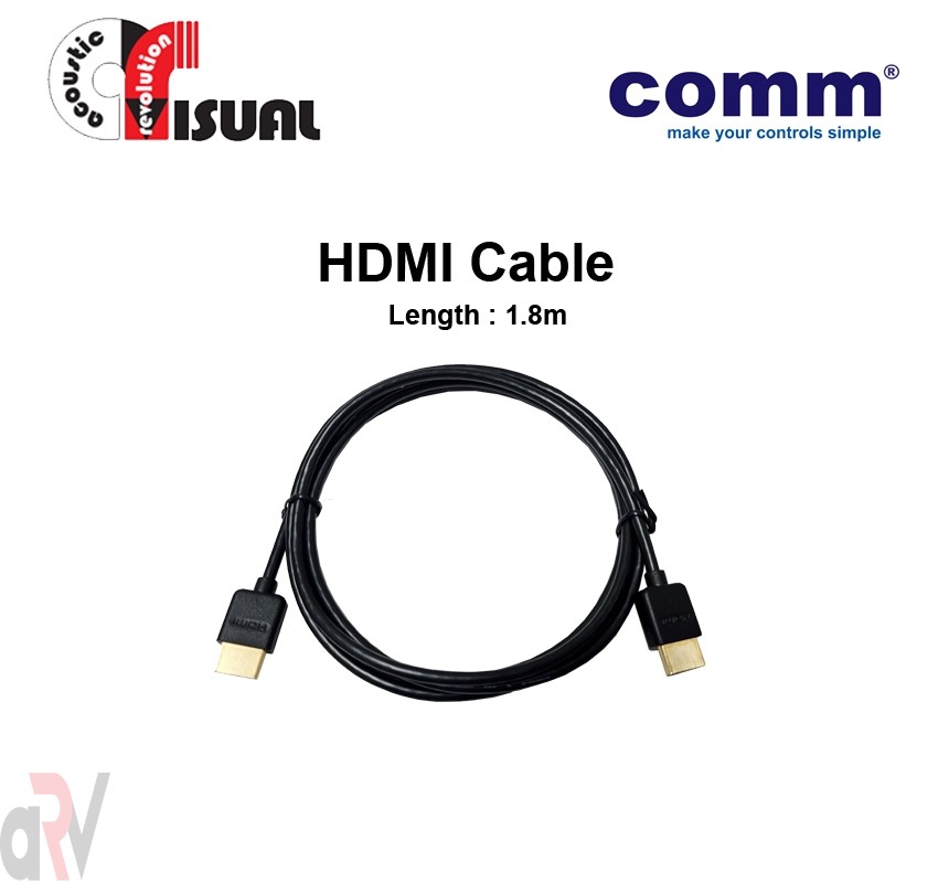 Comm HDMI Cable 1.8m, CCH-1.8MFX