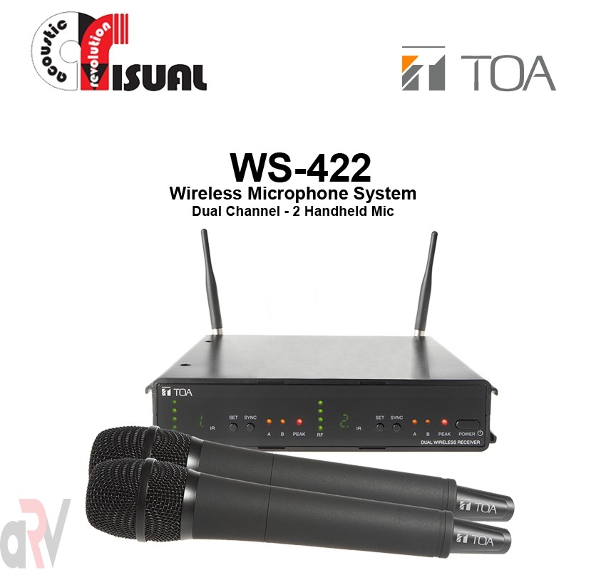 TOA Dual Channel Microphone System WS-422