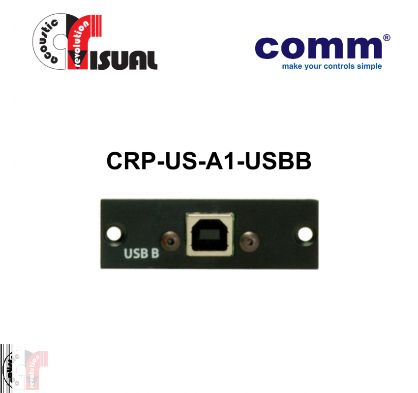 AR Visual Comm AV Wall Plate Panel, US Type USB Type B Connector only