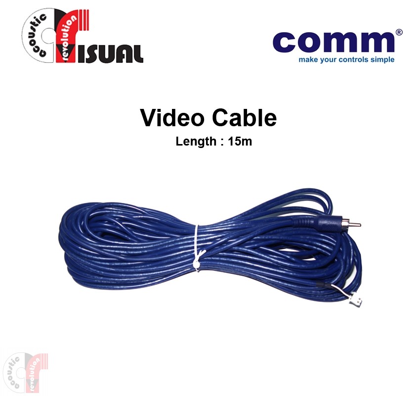Comm Video Cable (with Housing), 15m