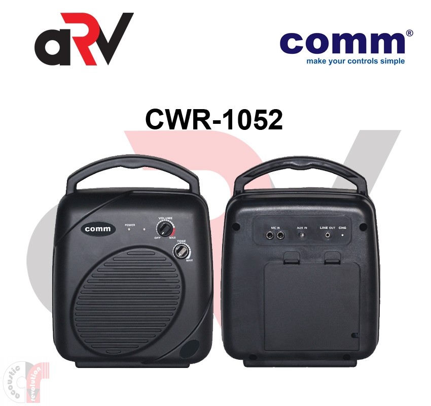 Comm Wired Ultra Portable Dual Ch PA System - CWR-1052