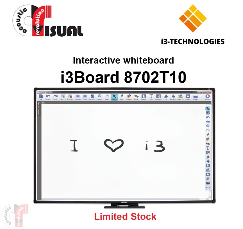 i3 Interactive whiteboard, 87" i3Board 8702T10 (Last Few)