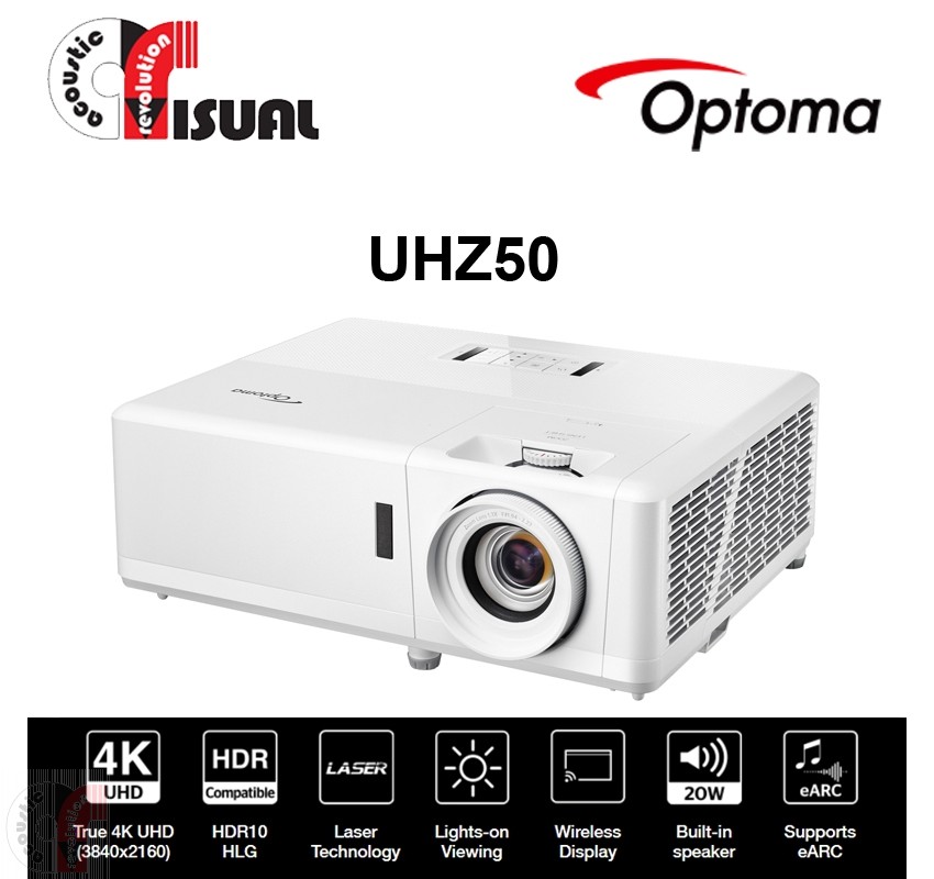 Optoma UHZ50 4K UHD Laser Home Projector