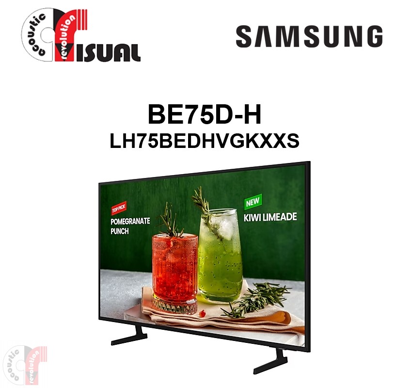 Samsung 75" Business TV BED-H 4K, BE75D-H