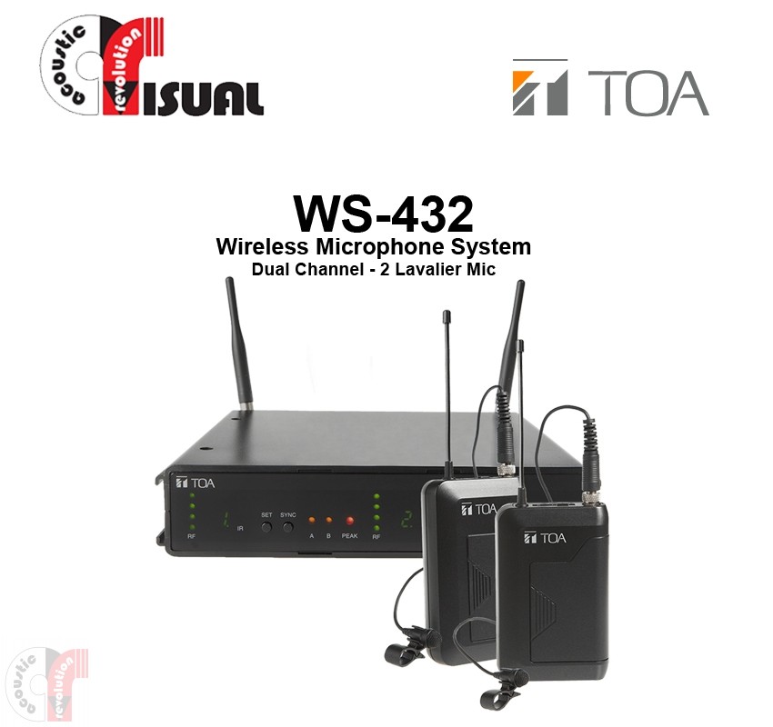 TOA Dual Channel Microphone System WS-432