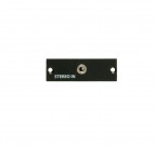 Comm AV Wall Plate Panel, US Type - Stereo Connector only
