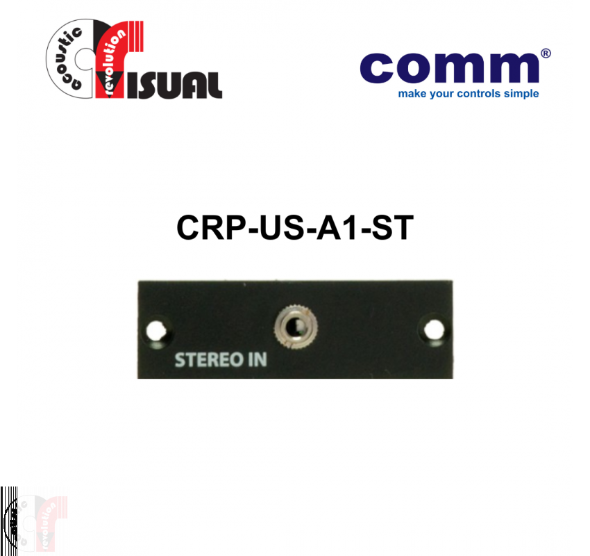 AR Visual Comm AV Wall Plate Panel, US Type Stereo Connector only